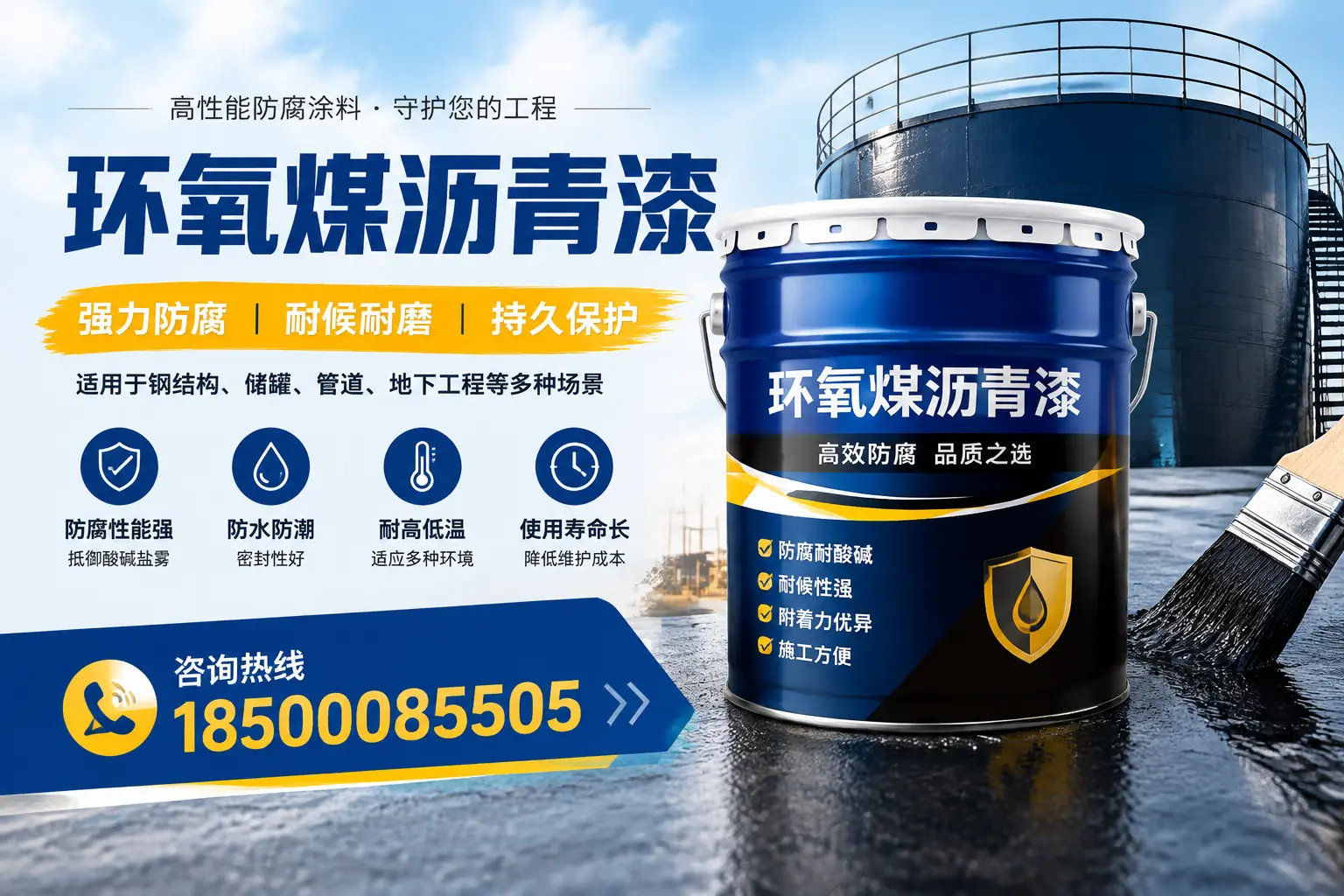 环氧煤沥青漆在工业中的应用，颍州企业的选择