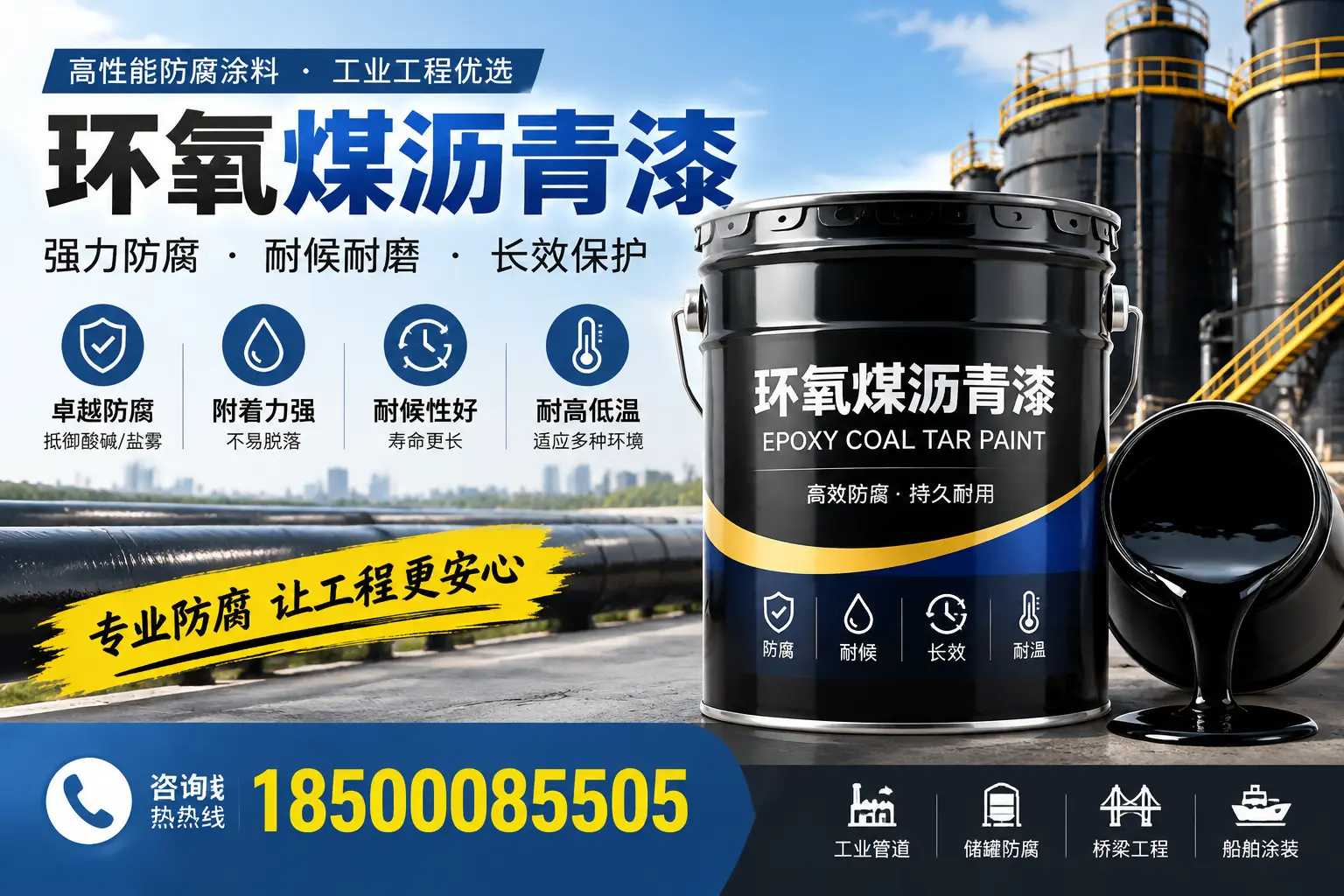 环氧煤沥青漆的施工方法与注意事项，确保在颍州顺利完成